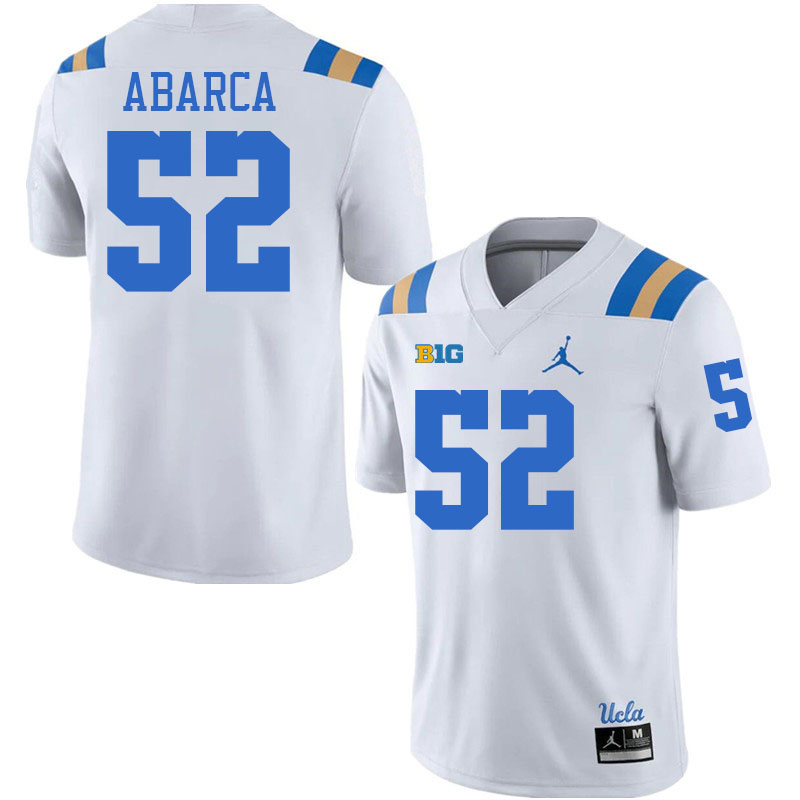 Men #52 Jordan Abarca UCLA Bruins College Football Jerseys Stitched-White